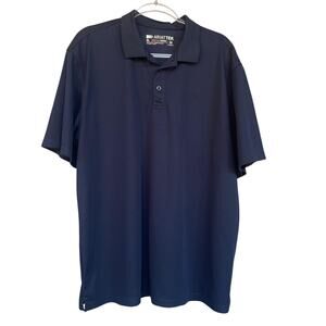 Ariat Tek‎ Polo Shirt Mens XL Navy Blue Heat Series Performance Golf Outdoor